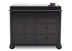 Simmons Kids Ebony (0011) Peyton 6 Drawer Dresser Front View b2b 5-Peyton 6 Drawer Dresser