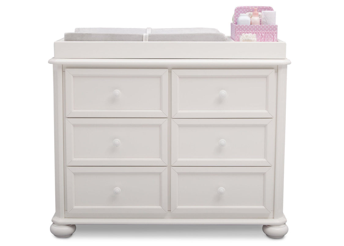 Simmons Kids Bianca (130) Peyton 6 Drawer Dresser Front View a2a
