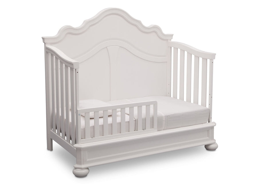 Simmons Kids Bianca (130) Peyton Crib n' more toddler bed conversion side view a4a 3-Peyton Crib 'N' More