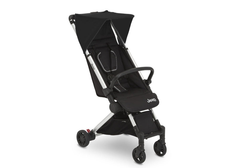 Jeep Jet Black (2095) Arrow Travel Stroller, Right Silo View 2-Arrow Travel Stroller