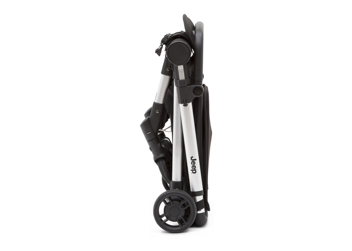 Jeep Jet Black (2095) Arrow Travel Stroller, Folded View