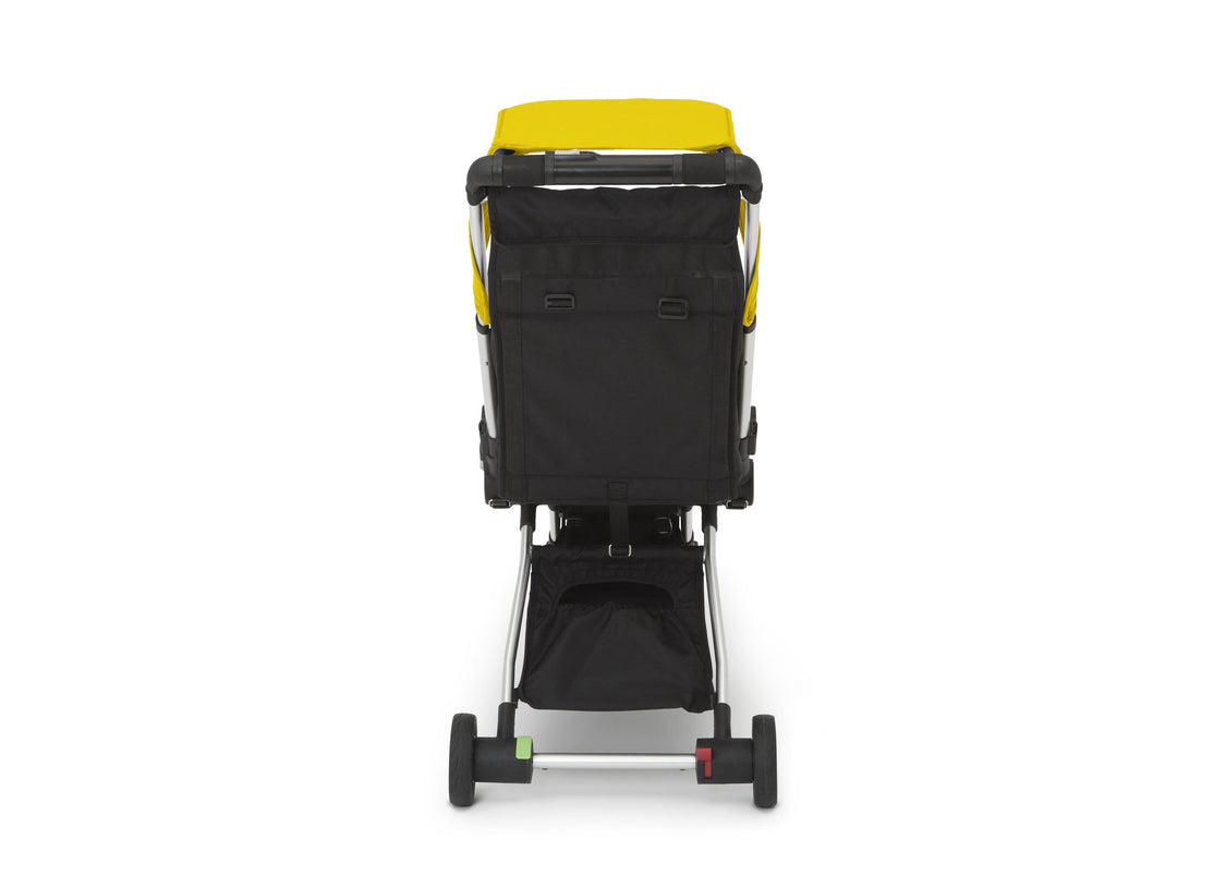 Jeep Yellow (2121) Arrow Travel Stroller, Rear Silo View