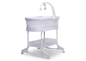 Pink Fresco (2328) 3-SleepCool Rocking Bassinet with Airflow Mesh