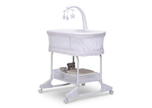 Pink Fresco (2328) 4-SleepCool Rocking Bassinet with Airflow Mesh