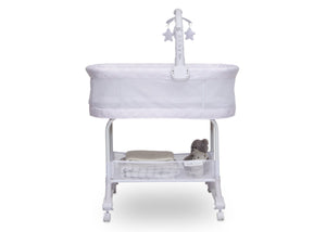 Pink Fresco (2328) 5-SleepCool Rocking Bassinet with Airflow Mesh