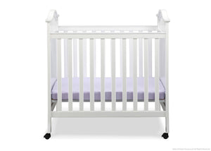 Delta Children White (100) Bella Cozy Portable Crib Front View a1a 0-Bella Cozy Portable Crib