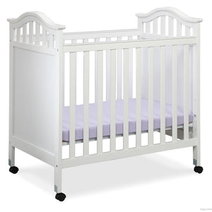 Delta Children White (100) Bella Cozy Portable Crib Side View Left a2a 22-Bella Cozy Portable Crib