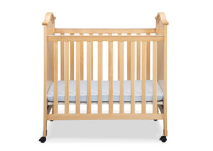 Delta Children Natural (260) Bella Cozy Portable Crib Front View c1c 2-Bella Cozy Portable Crib