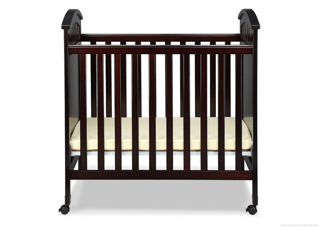 Delta Children Dark Chocolate (207) Americana Cozy Crib Front View b2b