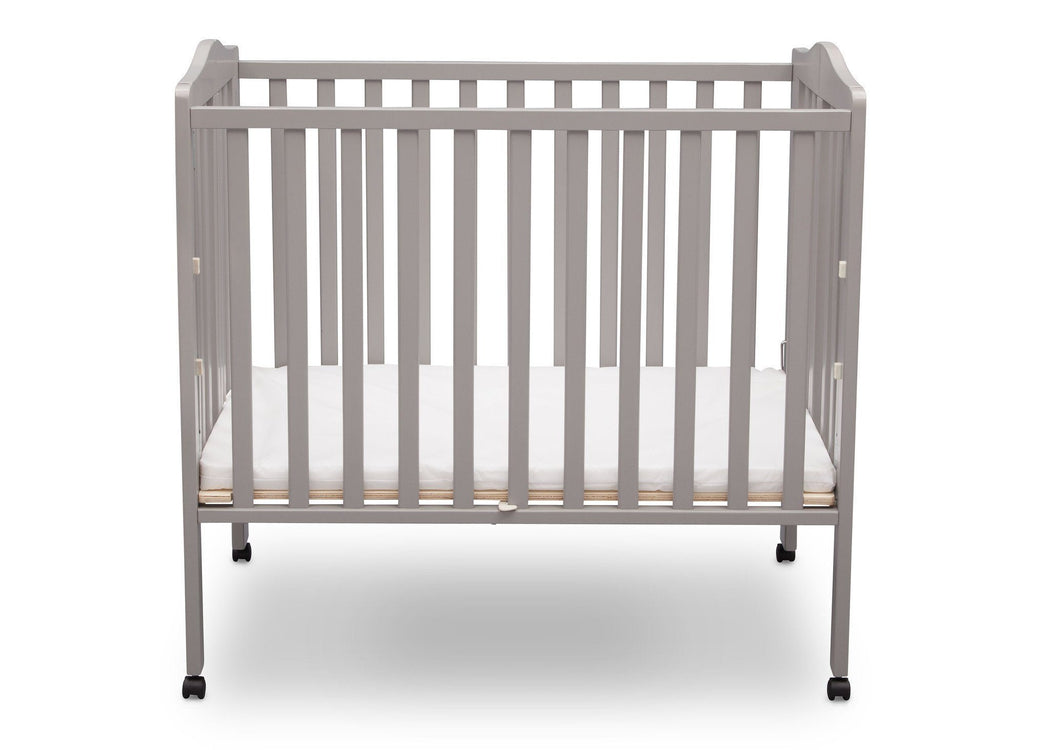 Delta Children Grey (180) Portable Folding Crib with Mattress