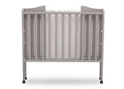Delta Children Grey (180) Portable Folding Crib with Mattress 12-Portable Folding Crib with Mattress
