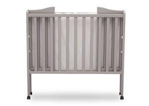 Delta Children Grey (180) Portable Folding Crib with Mattress 5-Portable Folding Crib with Mattress