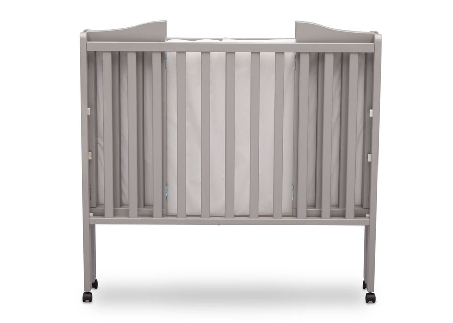 Delta Children Grey (180) Portable Folding Crib with Mattress 12-Portable Folding Crib with Mattress