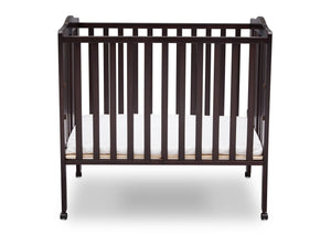 Delta Children Dark Espresso (958) Portable Folding Crib with Mattress 1-Portable Folding Crib with Mattress