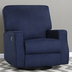 Navy (467) 16-Caleb Nursery Recliner Glider Swivel Chair