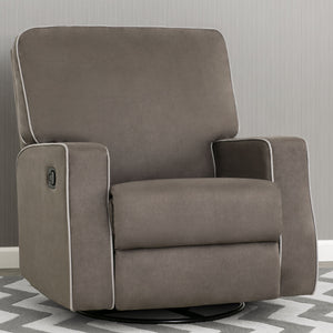 Graphite with Dove Grey (944) 23-Caleb Nursery Recliner Glider Swivel Chair