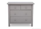 Delta Children Grey (026) 4 Drawer Dresser Front View a1a 1-Rowen 4 Drawer Dresser