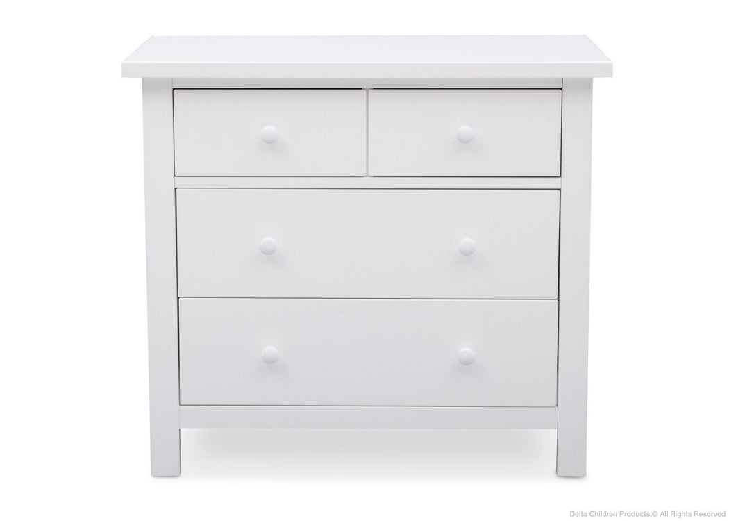 Delta Children Bianca (130) 4 Drawer Dresser Front View b1b