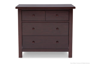 Delta Children Black Espresso (907) 4 Drawer Dresser Front View c1c 2-Rowen 4 Drawer Dresser