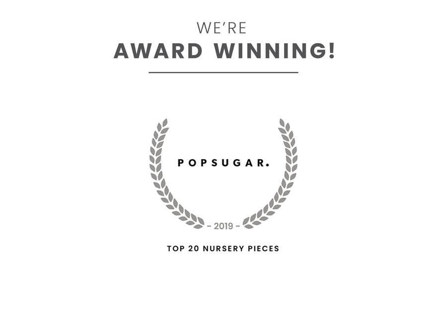 Award badge for Top 20 Nursery Pieces Grey 026 7-Sunnyvale 4-in-1 Convertible Crib