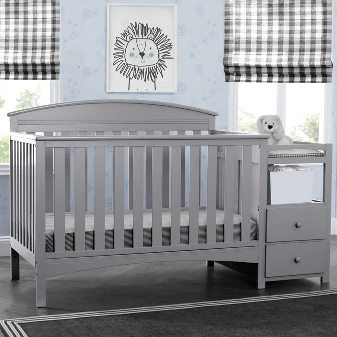 Abby Crib N Changer Grey (026) 7-Abby Crib N Changer