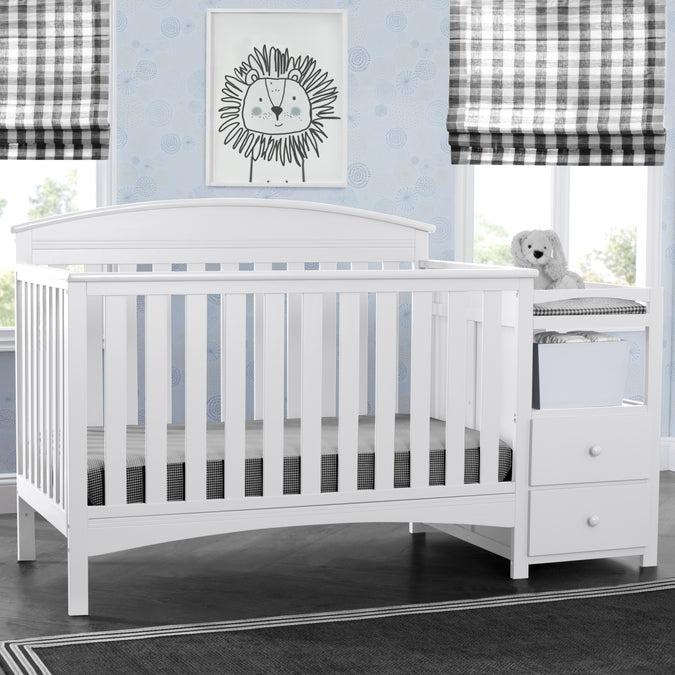Abby Crib N Changer Bianca White 130 14-Abby Crib N Changer