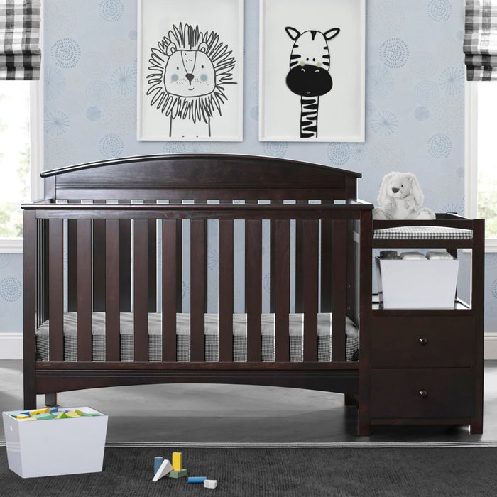 Abby Crib N Changer Dark Chocolate 207 0-Abby Crib N Changer