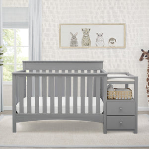 Delta Children Grey (026) Presley Convertible Crib N Changer 21-Presley Convertible Crib and Changer