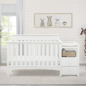 Delta Children Bianca White (130) Presley Convertible Crib N Changer  28