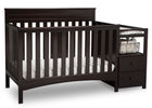 Delta Children Dark Chocolate (207) Presley Convertible Crib N Changer (530260), Right Angle, c3c 14-Presley Convertible Crib and Changer