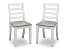 Bianca White with Grey (166) 9-Gateway Table & 2 Chair Set
