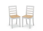 White and Natural (196) 15-Gateway Table & 2 Chair Set