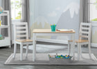 White and Natural (196) 12-Gateway Table & 2 Chair Set