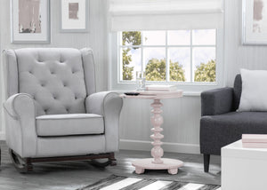 Delta Children Lotus Pink (936) Emery End/Side Table (531460), Living Room Shot, e2e 29-Jenny Lind Nightstand