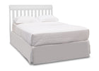 Delta Children White (100) Bridgeport Crib N' Changer, Full Bed View a6a 5-Bridgeport Crib N Changer