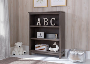 Delta Children Rustic Grey (084) Cambridge Bookcase/Hutch, hangtag, a1a 9-Cambridge Bookcase/Hutch