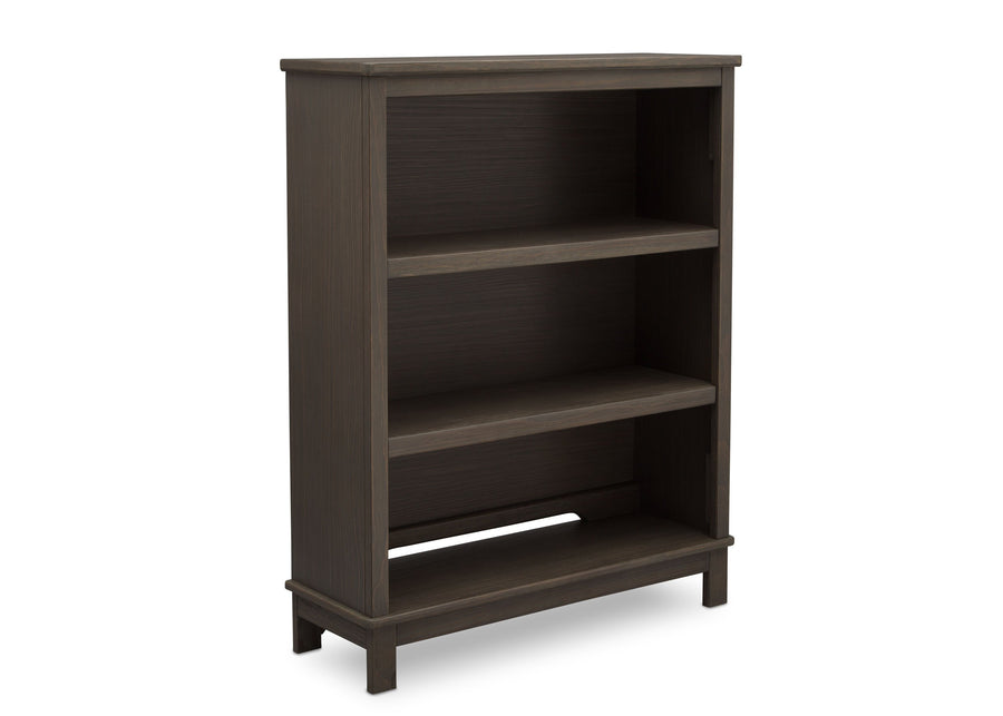 Delta Children Rustic Grey (084) Cambridge Bookcase/Hutch, angled view, a2a 3-Cambridge Bookcase/Hutch