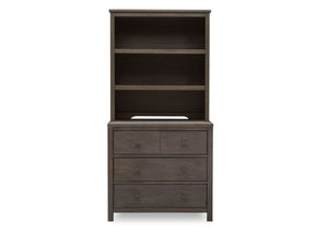 Delta Children Rustic Grey (084) Cambridge Bookcase/Hutch, front view, a3a 4-Cambridge Bookcase/Hutch