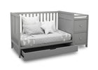 Delta Children Grey (026) Luna Convertible Crib N Changer with Under Drawer (536160), Silo Daybed, a4a 6-Luna Convertible Crib N Changer with Under Drawer