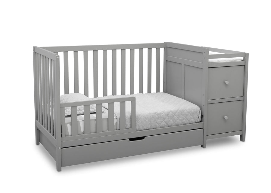 Delta Children Grey 026 Luna Convertible Crib N Changer with Under Drawer (536160) 7-Luna Convertible Crib N Changer with Under Drawer