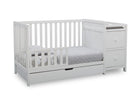 Delta Children Bianca White (130) Luna Convertible Crib N Changer with Under Drawer (536160) 15-Luna Convertible Crib N Changer with Under Drawer