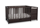 Delta Children Dark Chocolate (207) Luna Convertible Crib N with Under Drawer (536160) 20-Luna Convertible Crib N Changer with Under Drawer