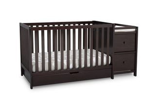 Delta Children Dark Chocolate (207) Luna Convertible Crib N with Under Drawer (536160) 15-Luna Convertible Crib N Changer with Under Drawer