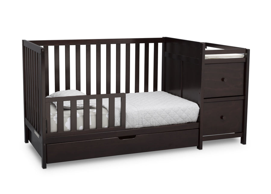 Delta Children Dark Chocolate (207) Luna Convertible Crib N with Under Drawer (536160) 23-Luna Convertible Crib N Changer with Under Drawer
