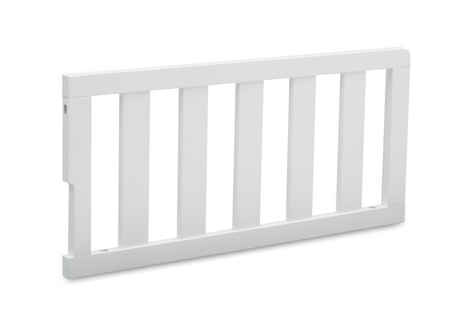 Delta Children Bianca White (130) Guardrail (536725), Side View, b2b 4-Daybed/Toddler Guardrail (536725)