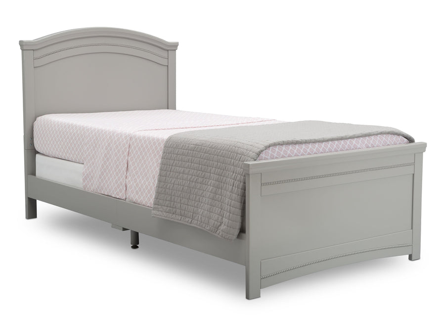 Delta Children Grey (026) Lindsey Twin Bed, Angled View, a3a 4-Penelope Twin Bed