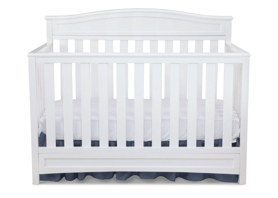 Delta Children White (100) Essington 4-in-1 Crib Front View a2a 2-Essington 4-in-1 Crib