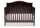 Delta Children Dark Chocolate (207) Maverick 4-in-1 Crib, front view, a3a 2-Maverick 4-in-1 Crib
