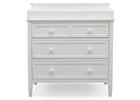 Delta Children Epic Signature 3 Drawer Dresser with Changing Top, Front View Bianca (130) b2b 5-Epic Signature 3 Drawer Dresser with Changing Top