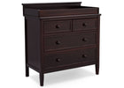 Delta Children Epic Signature 3 Drawer Dresser with Changing Top, Right View Dark Chocolate (207) c1c 7-Epic Signature 3 Drawer Dresser with Changing Top